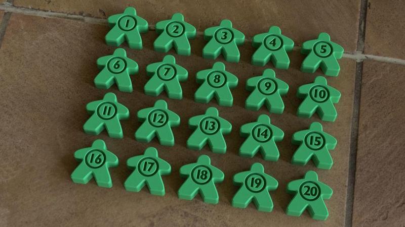 Carcassonne Farmer City Counters