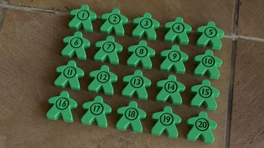 Carcassonne Farmer City Counters