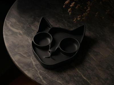 Cat Face Tray – Whimsical Multi-Compartment Bowl