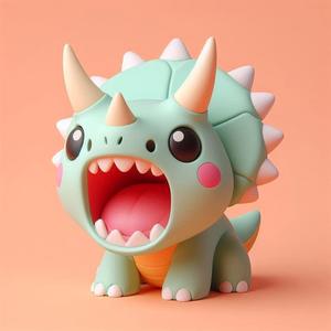 Furious Triceratop Mini Cute