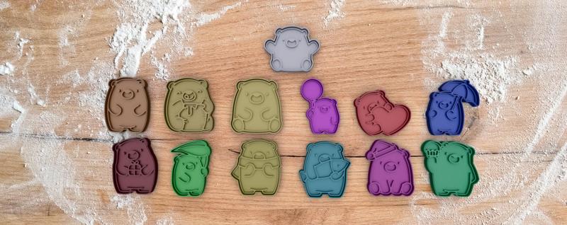 Cookie cutter pack from cute bear collection