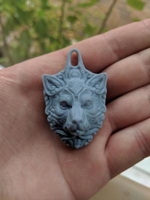 Ornate Wolf pendant