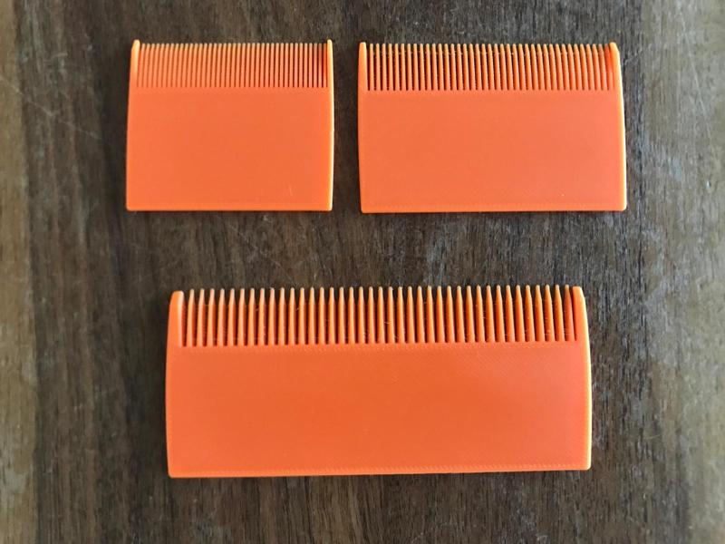 Lice Comb flat in 3 sizes