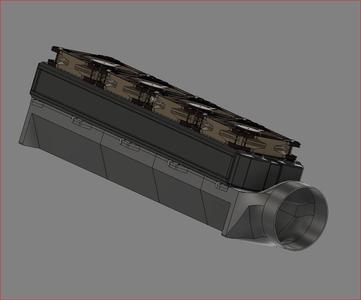 480mm PC Radiator Manifold