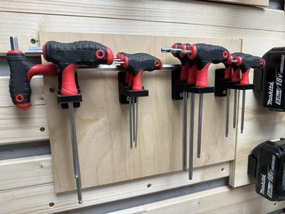 Powerfix / Parkside  - Imbus / Hex / Torx T-Griff Stiftschlüsselsatz Halter