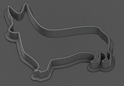 Standing Corgi Cookie Cutter