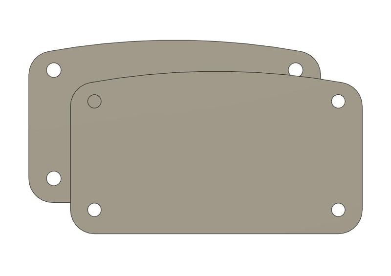 Pearl Session Series Bass Drum Plates/Hole Covers