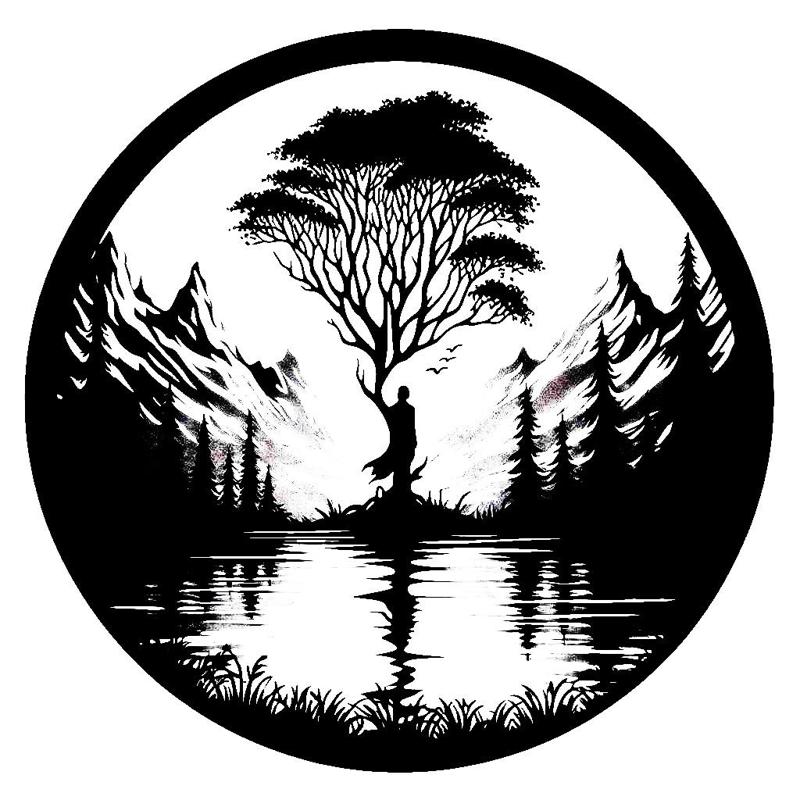 Wall art: The landscape in his mind