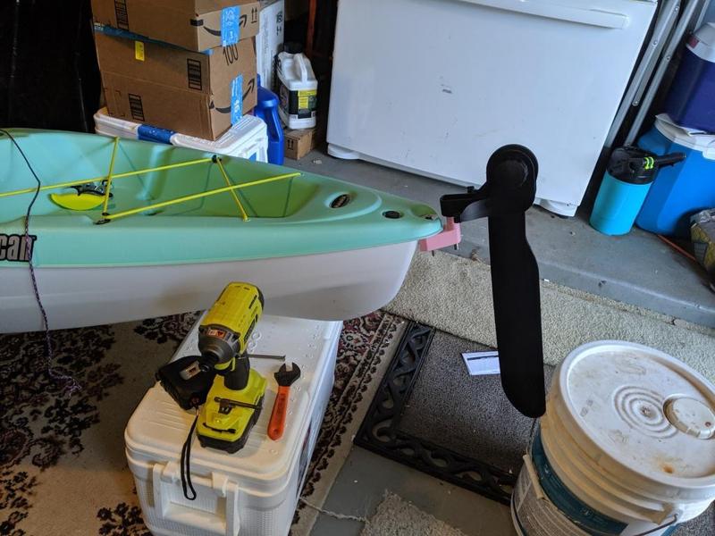 Rudder Mount for Pelican Argo 100X Kayak