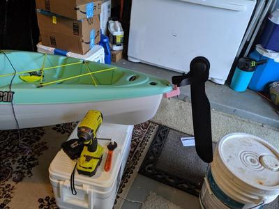 Rudder Mount for Pelican Argo 100X Kayak