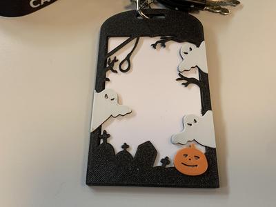 Card holder - Lanyard Card Holder Halloween