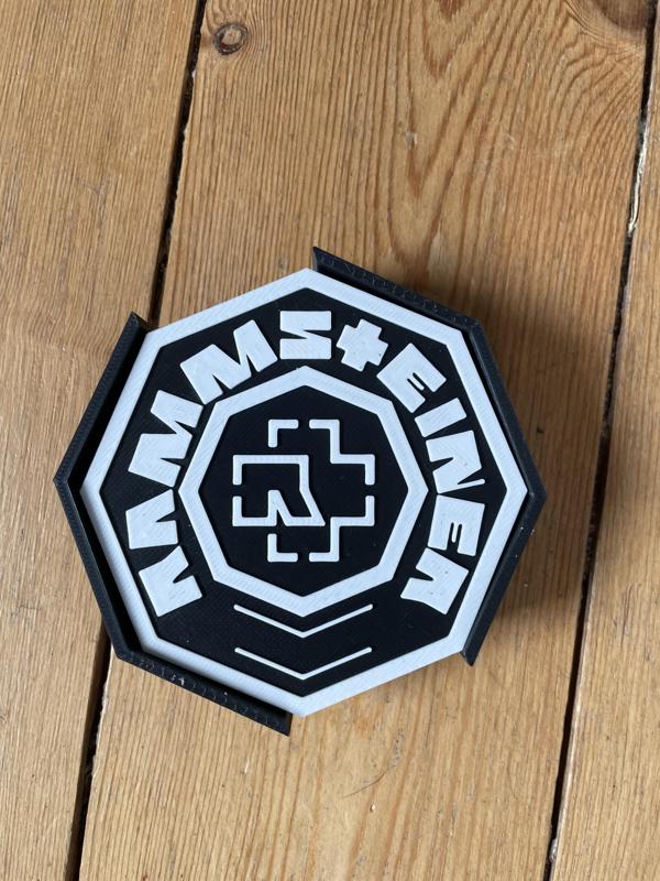 Rammstein Untersetzer mit Halter