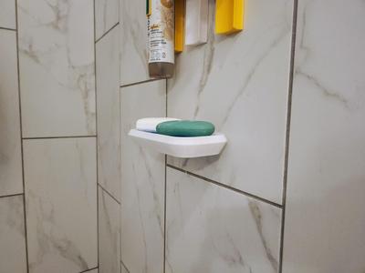 Wall mounted soap holder