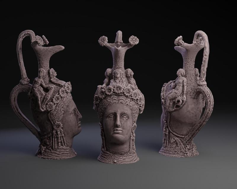 Greek Bust Vessel