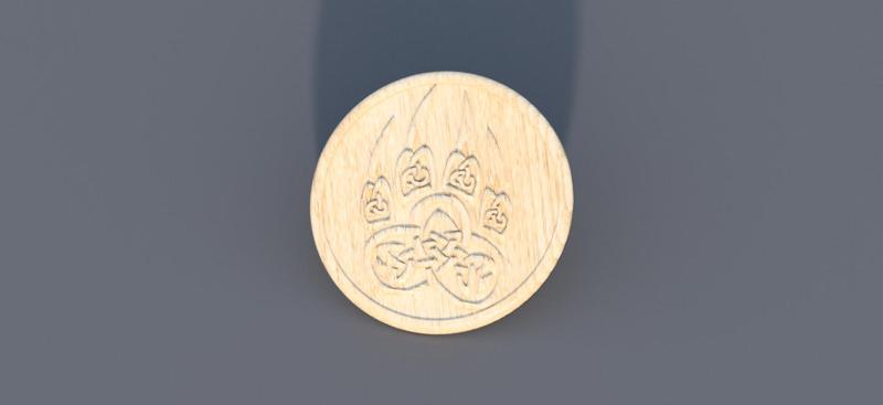 Drinkcoaster  'celtic claw'