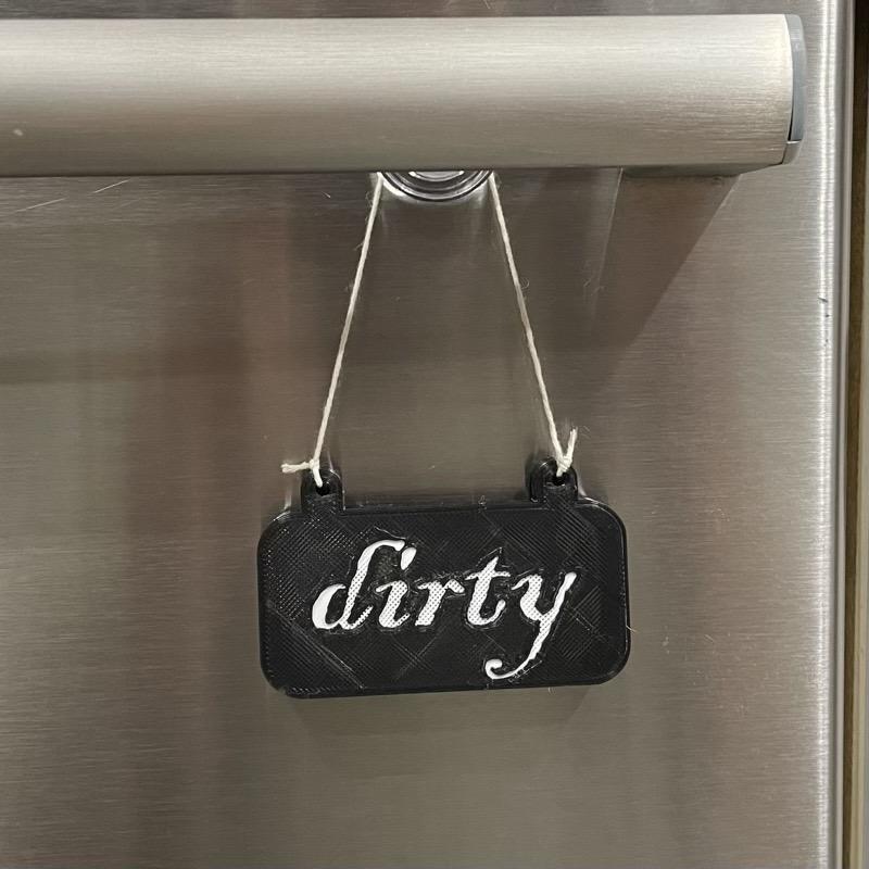 dishwasher flip sign