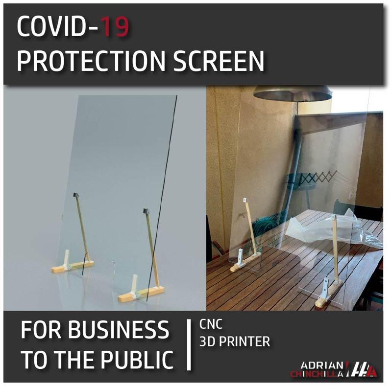 COVID-19  protection screen