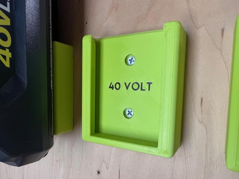 Ryobi 40 Volt Battery Holder