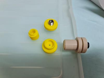 Knurled PC4-M10 PTFE Drybox filament pass through filament cleaner cap