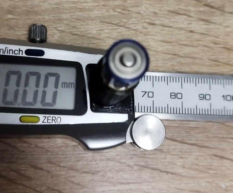 Caliper AAA Battery Holder