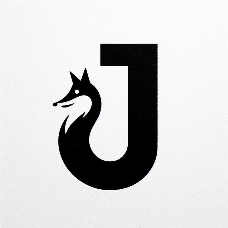 Fox alphabet: Letter J (version 1)