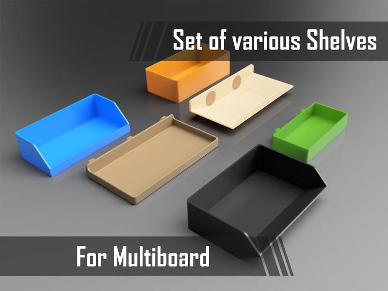 Set of various Shelves for Multiboard
