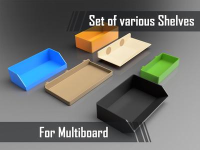 Set of various Shelves for Multiboard
