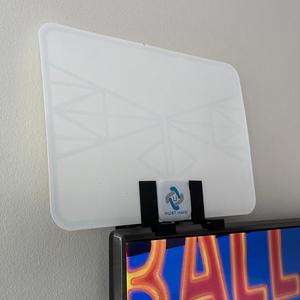 Flat TV antenna support