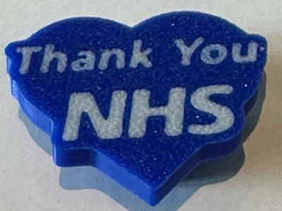 Thank You NHS Croc Charm