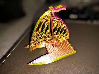 Mini Catamaran Sailboat (with easy to print infill "string" sail)