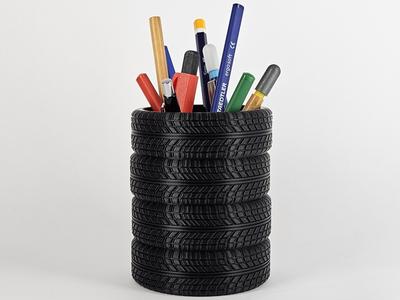 Tyre Stack Pen Holder