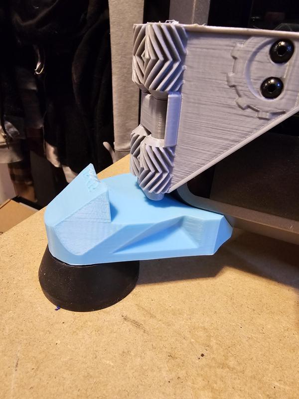 creality k1 prada left front foot with geared 270 hinges