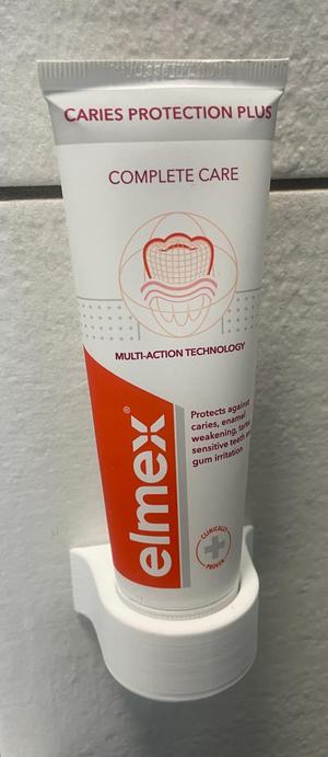 Toothpaste holder (Elmex and other 35 mm toothpastes)