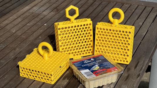 Bird feeder - suet fat block multiuse cage - Energyblock (UPDATE - new Size)