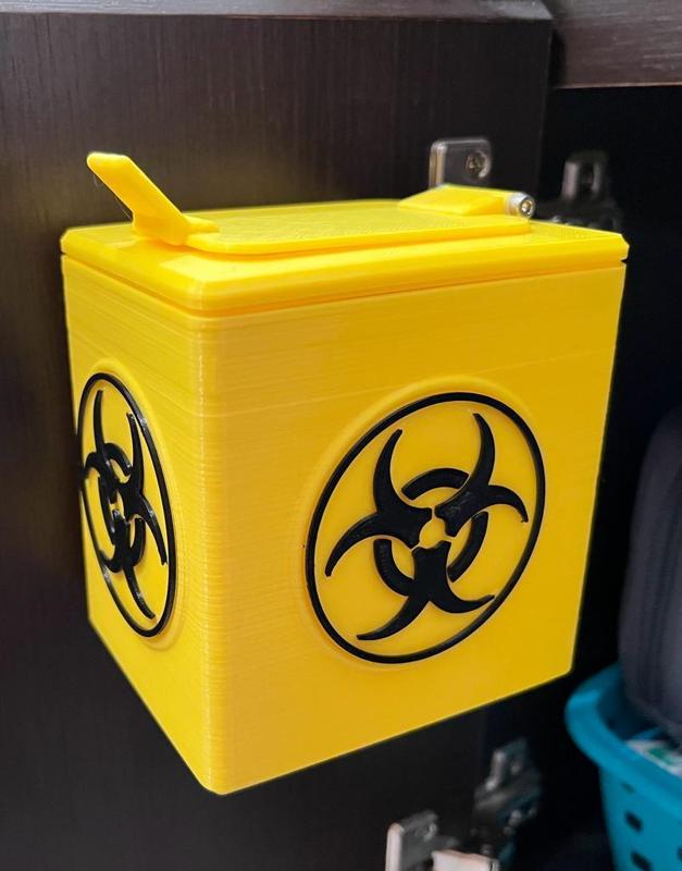 BioHazard Material Dispenser - used insulin needle and others