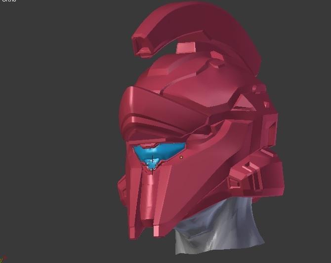 Halo 5 - Achilles Helmet (Including Chopped Up version for 8x8x10 Print Bed)