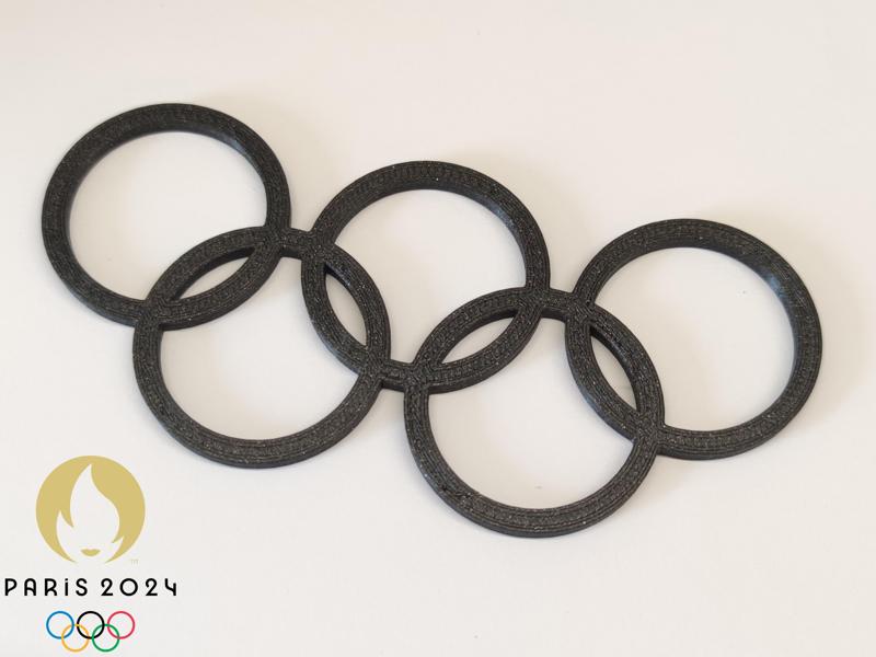 Olympic Rings Monochrome Wall Art