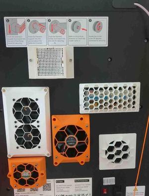 Qidi Q1 pro backpanel ventilation V2