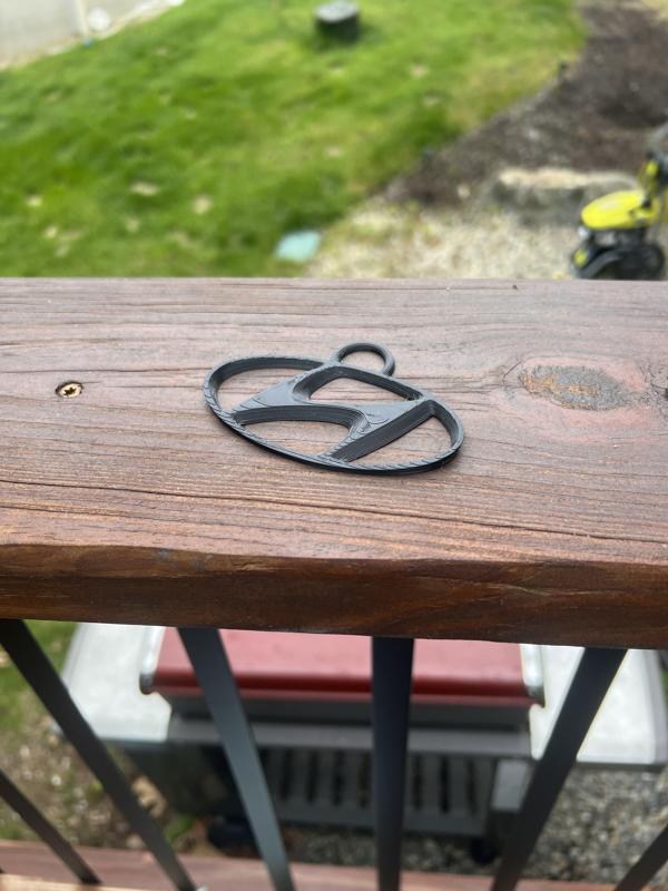 Hyundai Logo Keychain