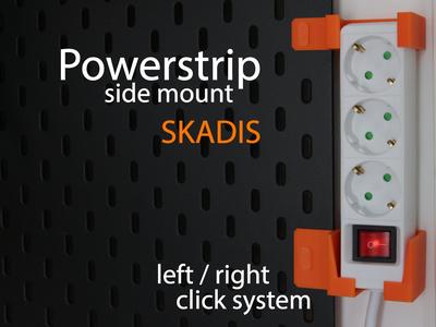 Powerstrip side mount skadis