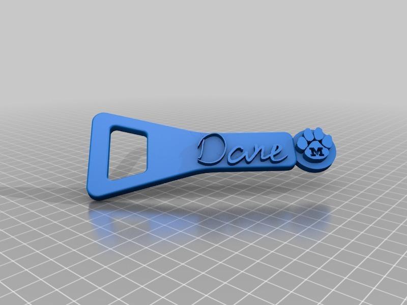 MU Dane Signature Bottle Opener