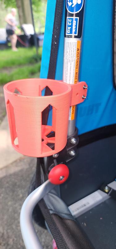 Cup Holder for Thule Stroller/Bicycle Trailer