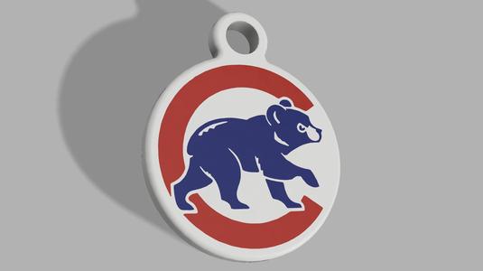MLB - Chicago Cubs 2 Keyring
