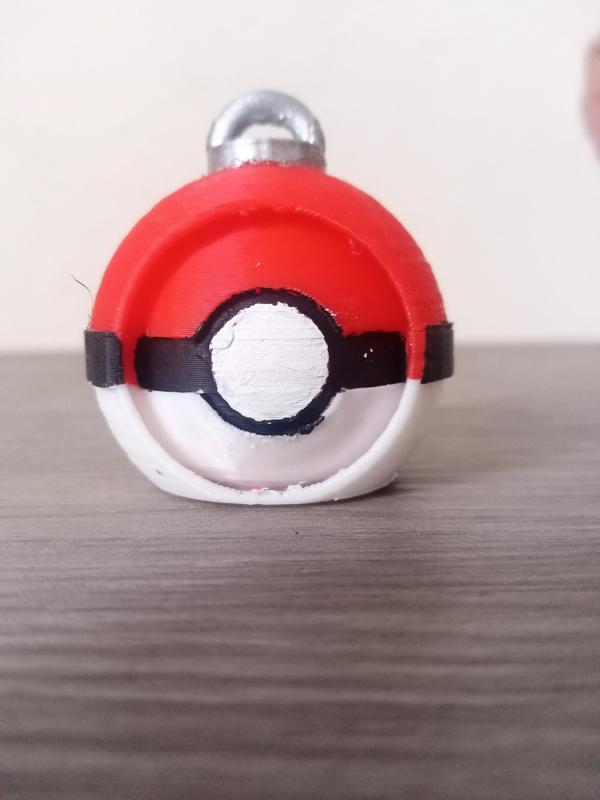 Keychain sphere with changing face, shows the silhouette of Igglybuff, Jigglypuff, Wiggytuff