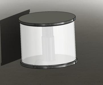 Round cylinder lithophane holder for led strip in many sizes