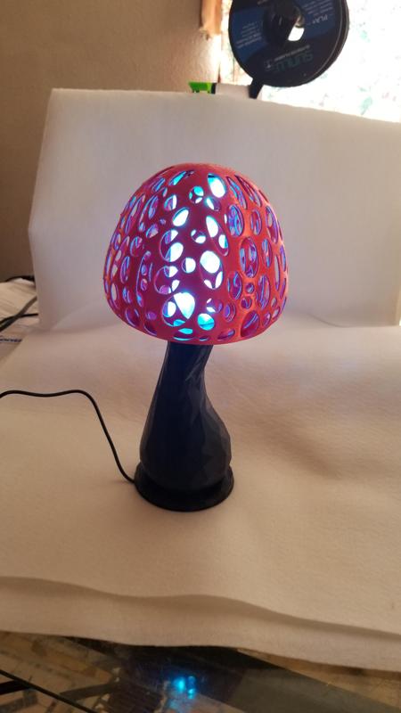 Low Poly Magic Shroom Mood Lamp
