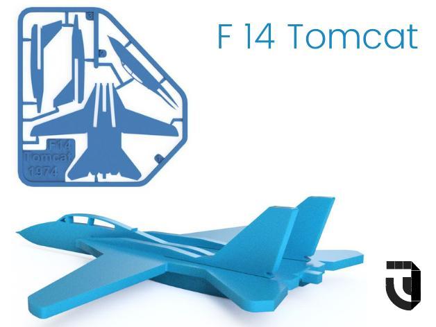 F14 Tomcat kit card - Famous Planes