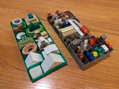 World Wonders Game w. Mundo Expansion Organizer