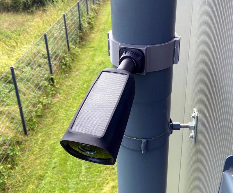 Eufy camera mount for 120mm rainwater pipe (Eufy Fallrohr-Halter)