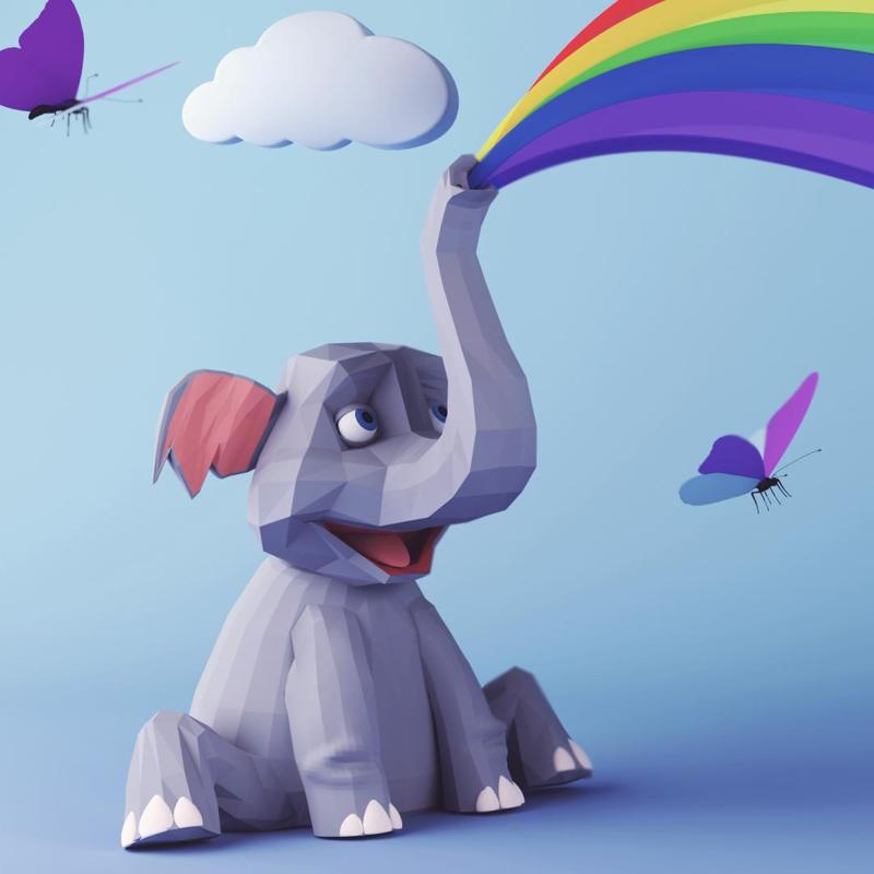 Inspirational 3D Model Showcase: Elephant